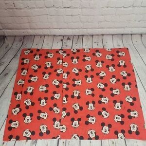 Vintage Disney Mickey Mouse Red Pillowcase